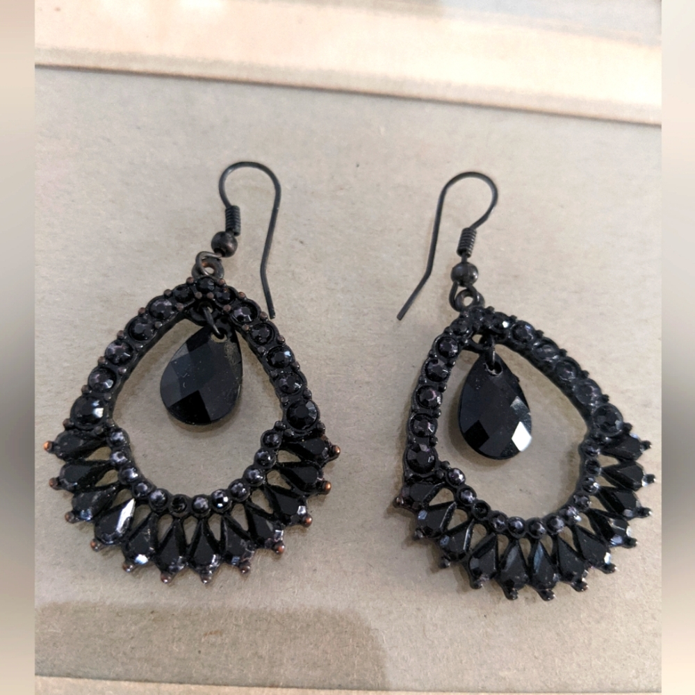Women's Black Earrings Jewelry Goth Dark Victorian Steampunk Party Gift